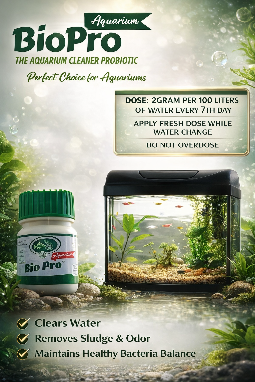 Bio Pro Aquarium Cleaning probiotic for Fresh Water & Marine Aquariums - Image 6