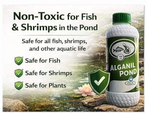 Bio Pro ALGANIL Pond 500ml is an Effective Nano Technology Based Algae Remover for Aquacultur Ponds and koi Ponds.